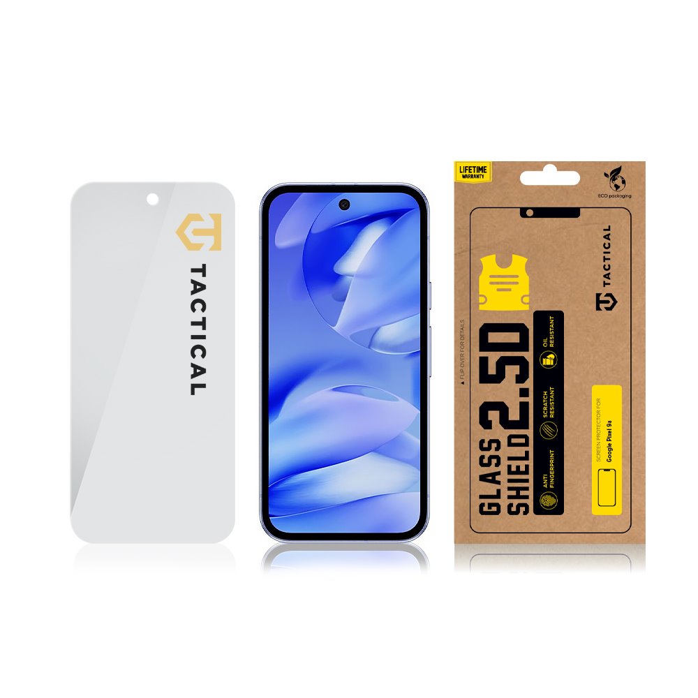 Tactical Glass Shield 2.5D sklo pro Google Pixel 9a Clear