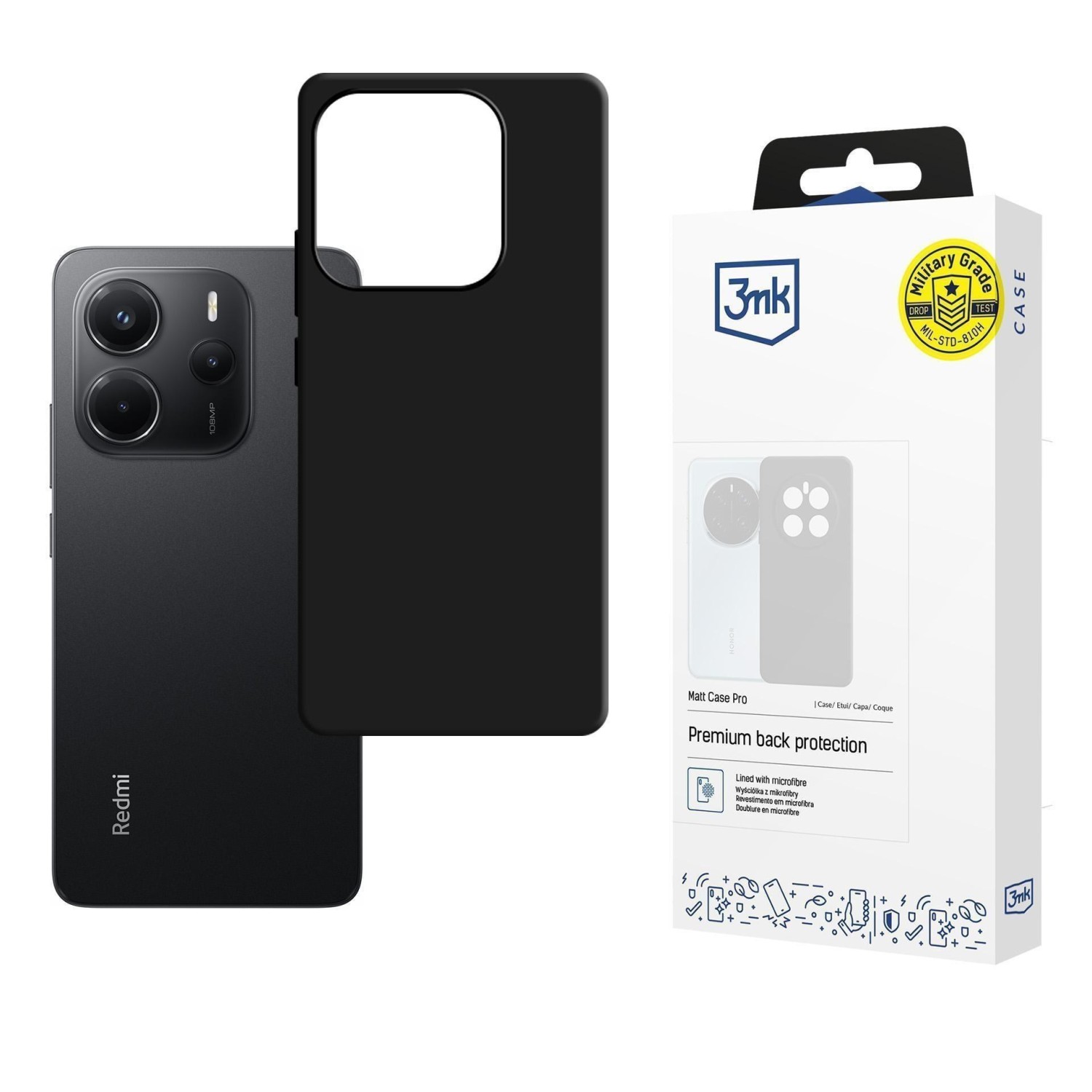 Ochranný kryt 3mk Matt Case PRO pro Apple iPhone 16 Pro Max, černá