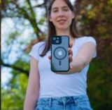 Ochranné pouzdro 3mk Satin Armor MagCase pro Samsung Galaxy A15 5G, transparentní / černá