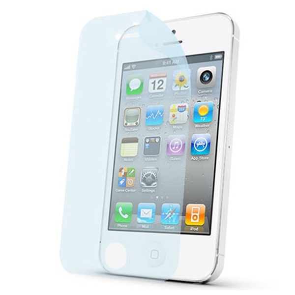 Prémiová ochranná fólia displeja CELLY pre Apple iPhone 4 / 4S, lesklá, 2ks