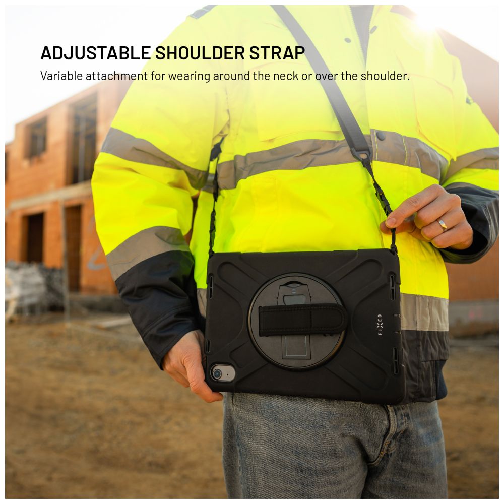 Odolné pouzdro se stojánkem FIXED Rugged Tab Case pro Samsung Galaxy Tab A9+, černé