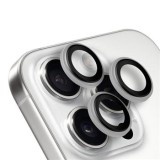 OBAL:ME ochrana čoček pro Apple iPhone 15 Pro/15 Pro Max, white titanium