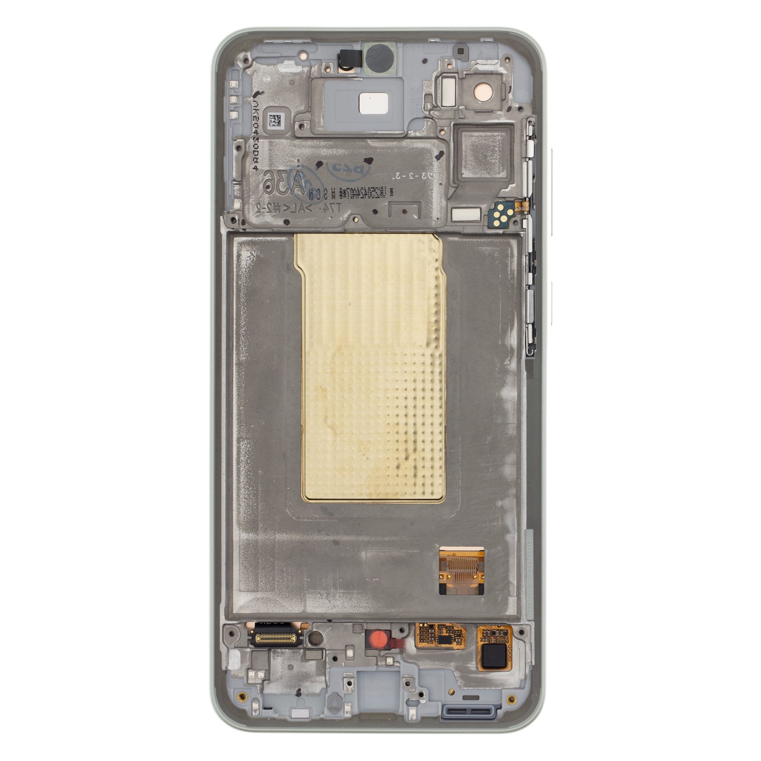 LCD display + Dotyk + Přední Kryt Samsung A366B Galaxy A36 5G Lime (Service Pack) 