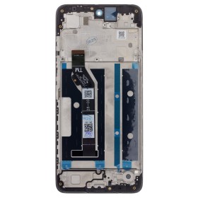 LCD display + dotyk + predný kryt pre Motorola Moto E15/G05, black