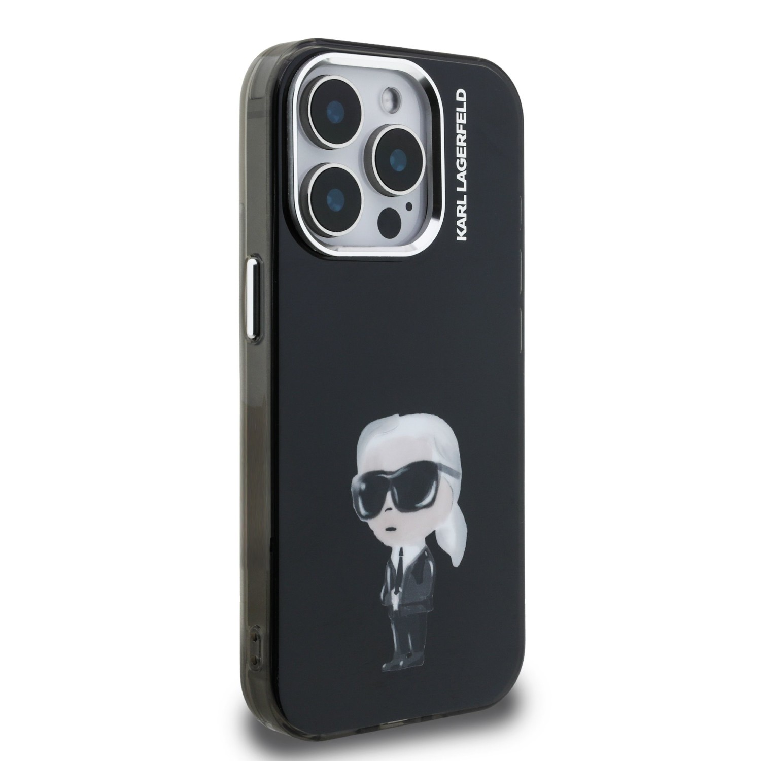 Karl Lagerfeld IML Aquarelle Karl Zadní Kryt pro iPhone 15 Pro Black