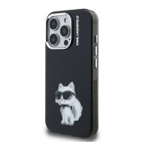 Karl Lagerfeld IML Aquarelle Choupette Zadní Kryt pro iPhone 15 Pro Black