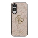Guess PU 4G Metal Logo Zadní Kryt pro Samsung Galaxy S25 Edge Pink