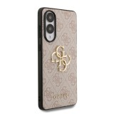 Guess PU 4G Metal Logo Zadní Kryt pro Samsung Galaxy S25 Edge Pink