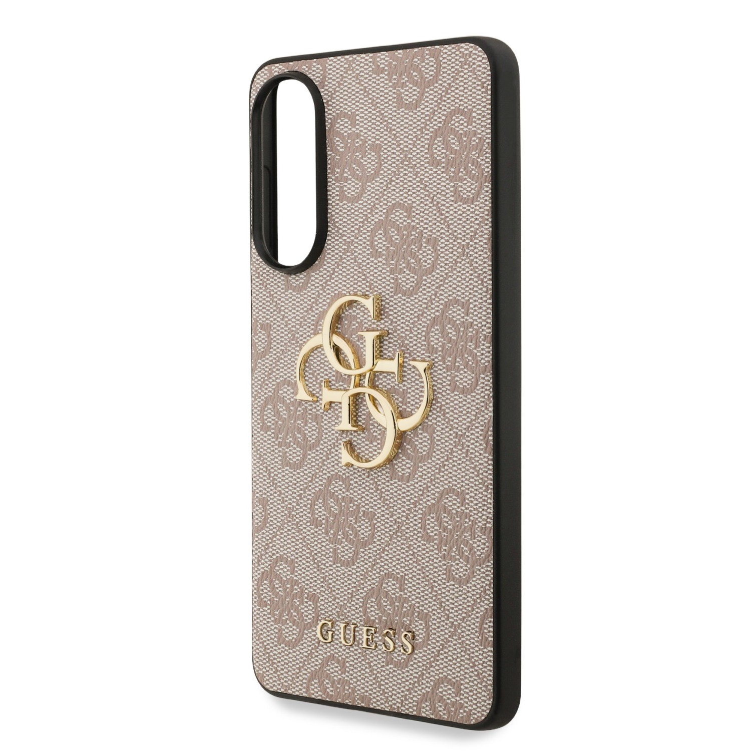 Guess PU 4G Metal Logo Zadní Kryt pro Samsung Galaxy S25 Edge Pink