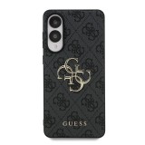 Guess PU 4G Metal Logo Zadní Kryt pro Samsung Galaxy S25 Edge Grey