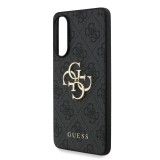 Guess PU 4G Metal Logo Zadní Kryt pro Samsung Galaxy S25 Edge Grey