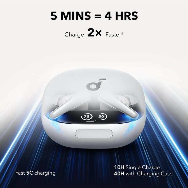 Anker soundcore Liberty 4 Pro Bluetooth sluchátka bílá