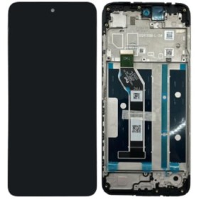 LCD display + dotyková doska + predný kryt pre Motorola Moto G15, black (Service Pack)