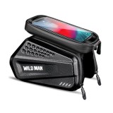 WILDMAN traveling bag for bike frame with zipper 1,2L (4"-7") ES6 black
