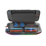 iPega SW2210 Multifunkční Nabíjecí RGB Stojan pro Nintendo Switch 2 Black 