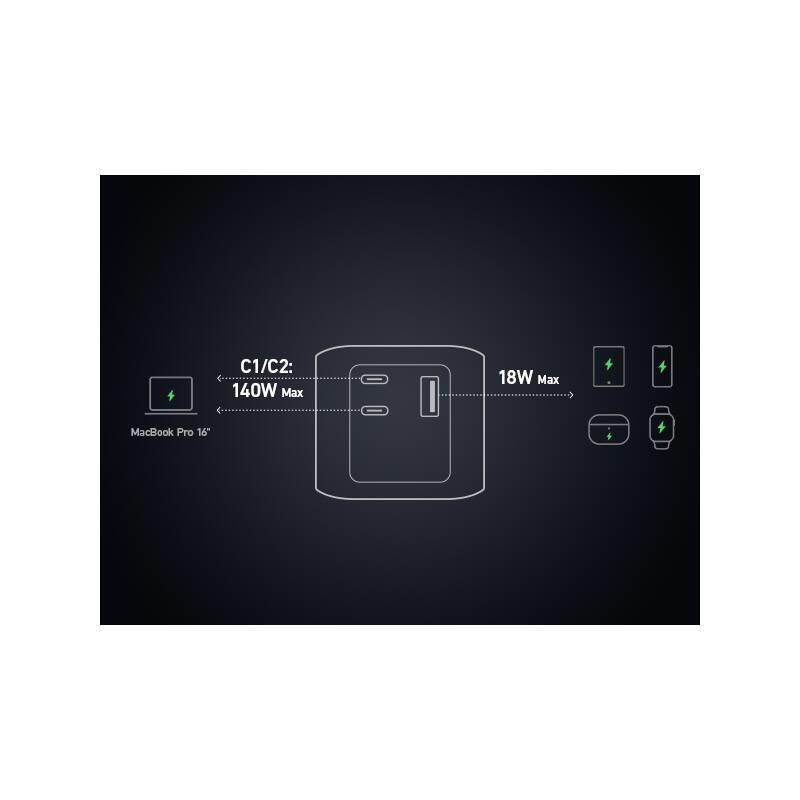Anker 737 24000mAh, 140W Powerbanka černá