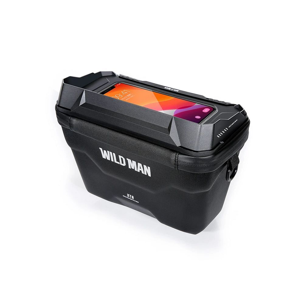 WILDMAN traveling bag for bike handlebars with zipper XT8 3L black