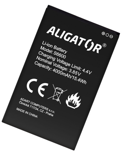 Originálna batéria ALIGATOR S6600/S6700 Duo, Li-Ion 4000mAh