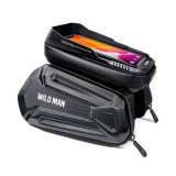 WILDMAN traveling bag for bike frame with zipper 1,2L (4 "- 7") XT6 black