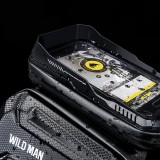 WILDMAN traveling bag for bike frame with zipper 1,2L (4 "- 7") XT6 black