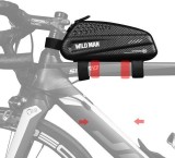 WILDMAN traveling bag for bike frame with zipper 1L EX black