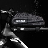 WILDMAN traveling bag for bike frame with zipper 1L EX black