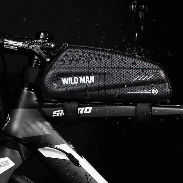 WILDMAN traveling bag for bike frame with zipper 1L EX black