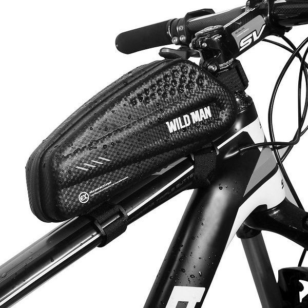 WILDMAN traveling bag for bike frame with zipper 1L EX black