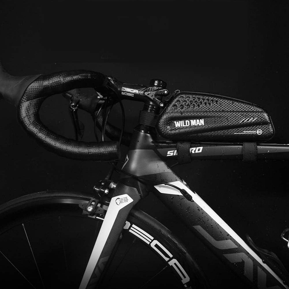 WILDMAN traveling bag for bike frame with zipper 1L EX black