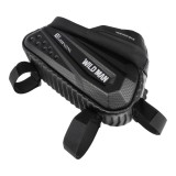WILDMAN traveling bag for bike frame with zipper 1,2L (4 "- 7") ES10 black