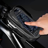 WILDMAN traveling bag for bike frame with zipper 1L (4 "- 7") ES12 black