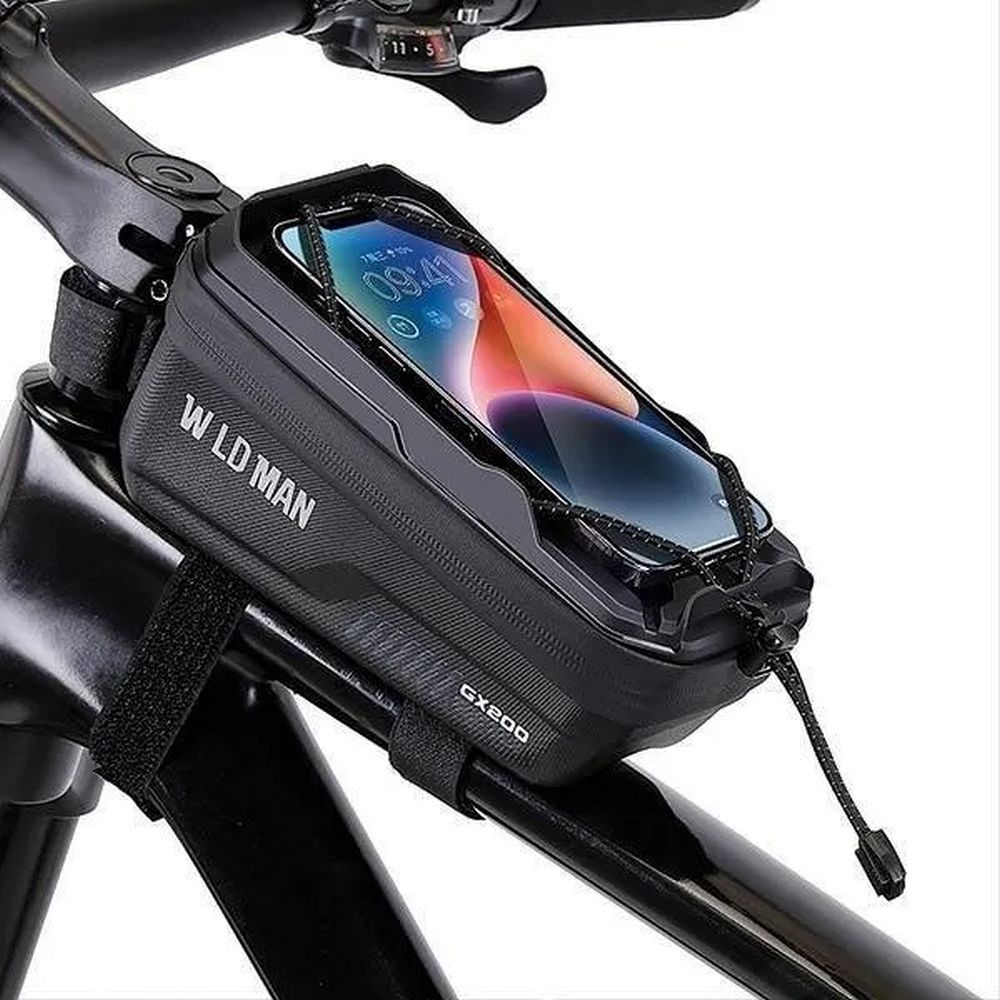 WILDMAN traveling bag for bike frame with zipper 1L (4 "- 7") GX200 green