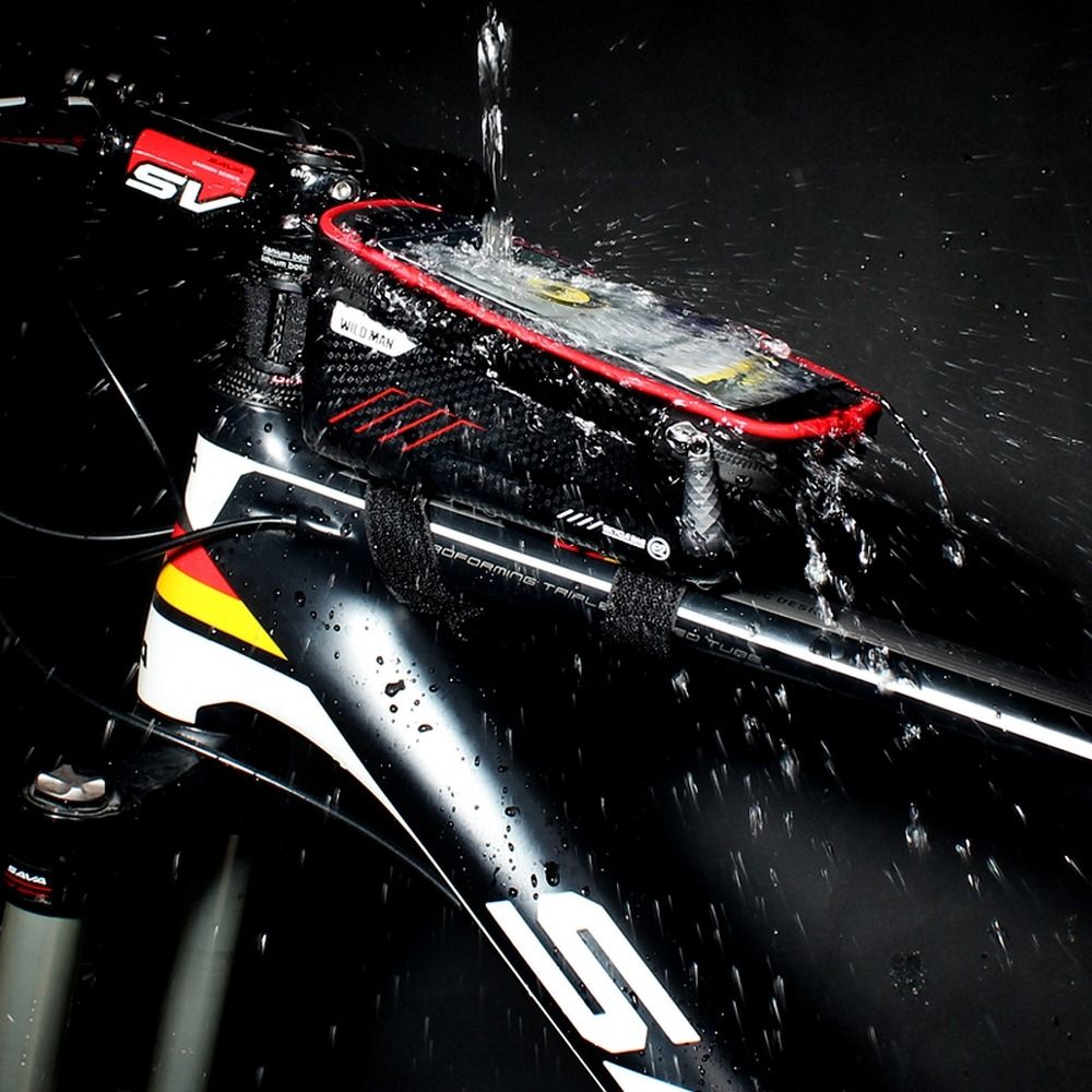 WILDMAN traveling bag for bike frame with zipper E2 1L ( 4 "- 7" ) black