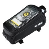 WILDMAN traveling bag for bicycle frame with zipper ES3 1L ( 4"- 7" ) black