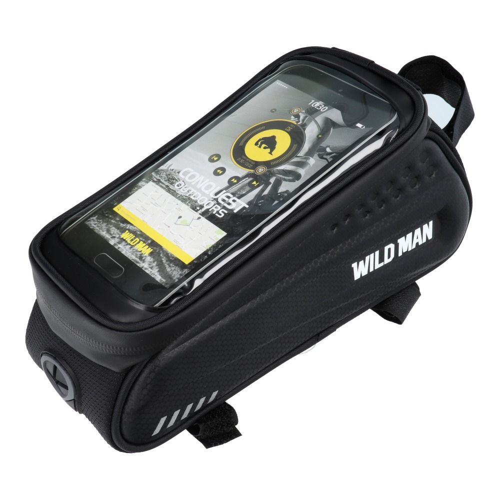 WILDMAN traveling bag for bicycle frame with zipper ES3 1L ( 4"- 7" ) black