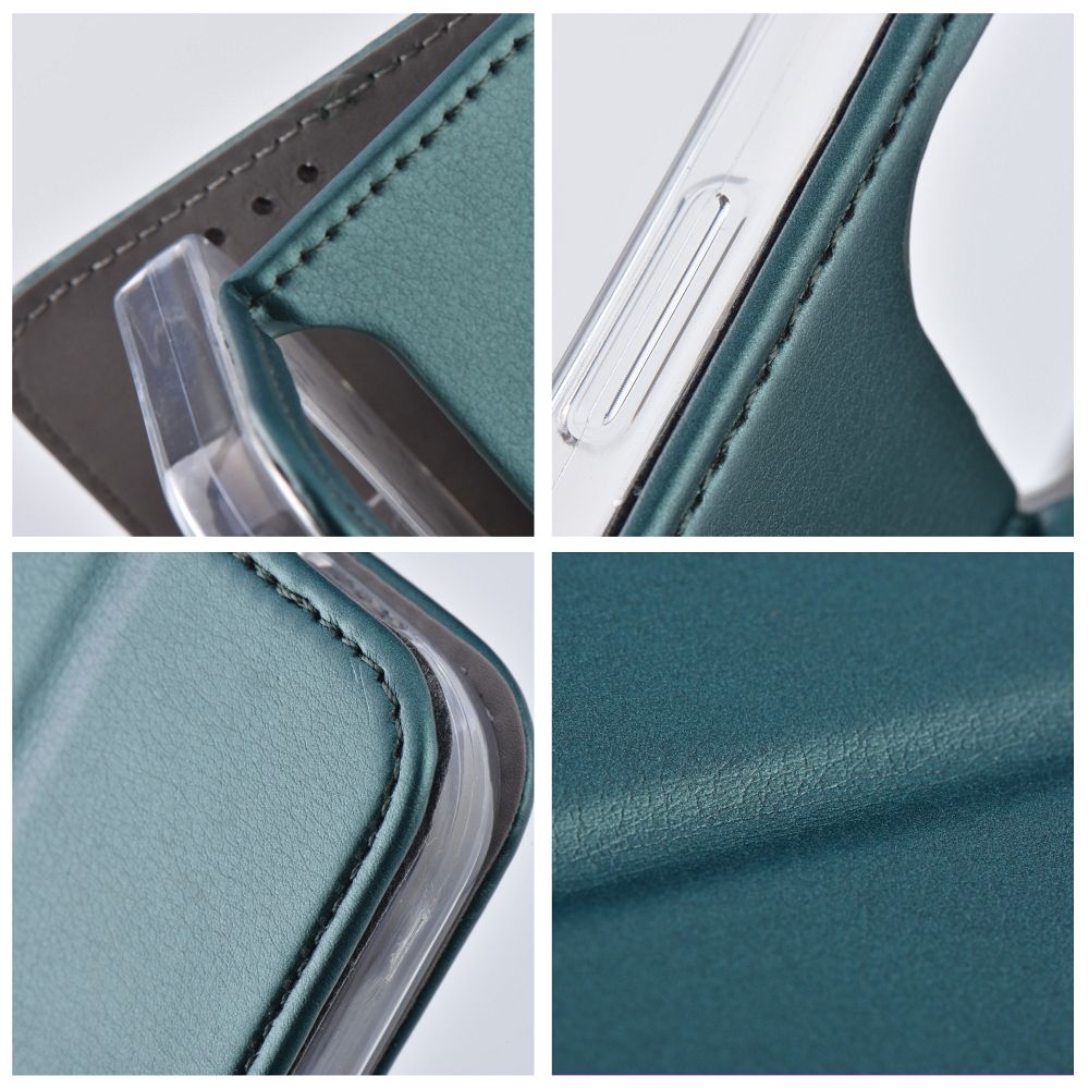 SMART MAGNETO Book case for MOTOROLA EDGE 60 FUSION dark green