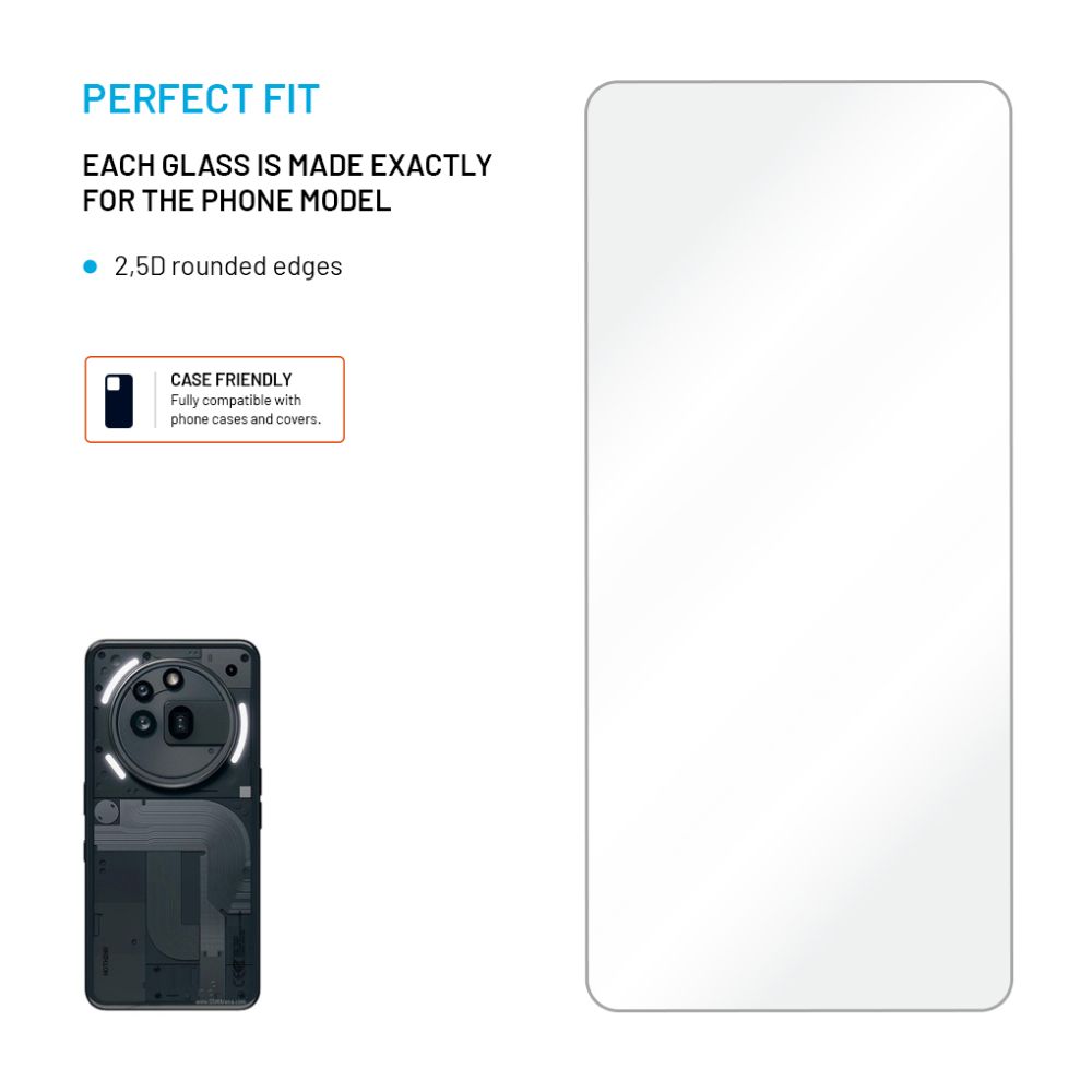 Ochranné tvrzené sklo FIXED pro Nothing Phone (3) 5G, čiré