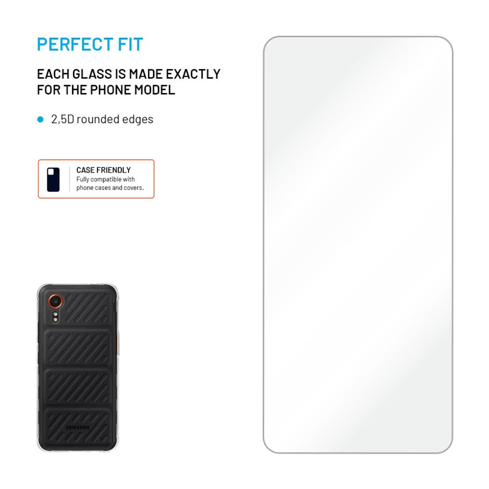 Ochranné tvrzené sklo FIXED pro Samsung Galaxy Xcover 7 Pro, čiré