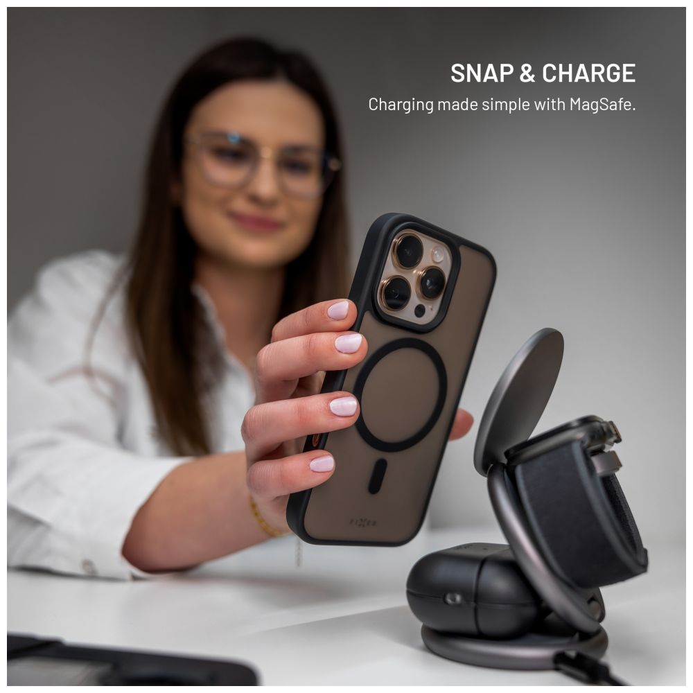 Zadní kryt FIXED MagMisty s podporou Magsafe pro Apple iPhone 16e, černý