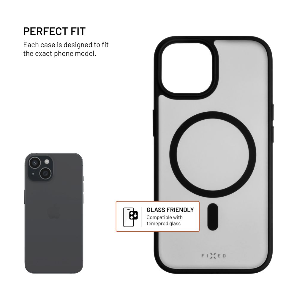 Zadní kryt FIXED MagMisty s podporou Magsafe pro Apple iPhone 13/14, černý