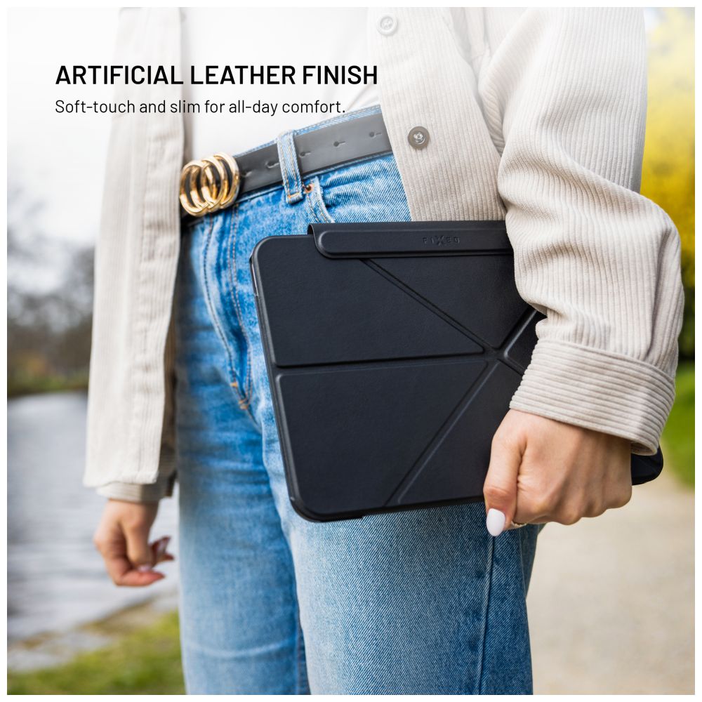 Pouzdro FIXED Trinity Case pro Apple iPad Pro 11" (2018-2022)/iPad Air (2020/2022/2024/2025) se stojánkem, černé