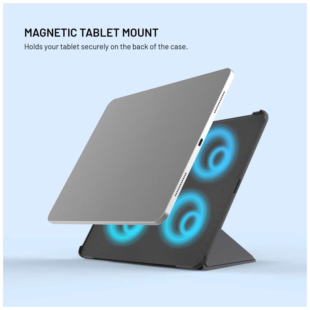 Pouzdro FIXED Trinity Case pro Apple iPad Pro 11" M4 (2024) se stojánkem, černé