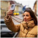 Pouzdro FIXED Pure Neck s černou šňůrkou na krk pro Samsung Galaxy A17 4G/5G