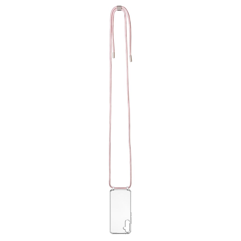 Pouzdro FIXED Pure Neck s růžovou šňůrkou na krk pro Samsung Galaxy A17 4G/5G