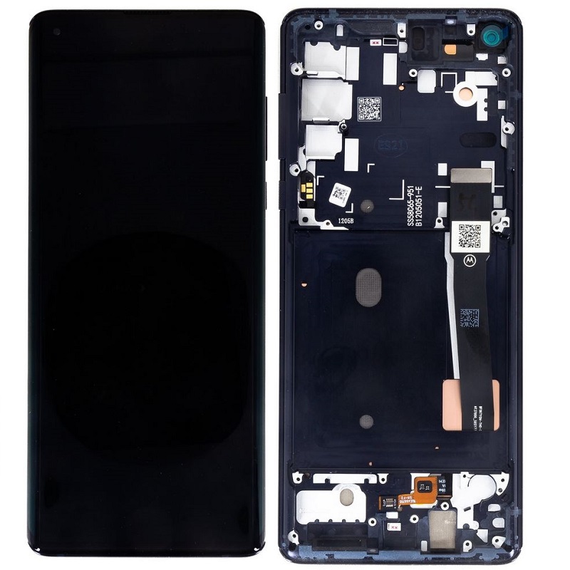 LCD display + dotyková deska + přední kryt pro Motorola Edge 60 5G, shamrock (Service Pack)