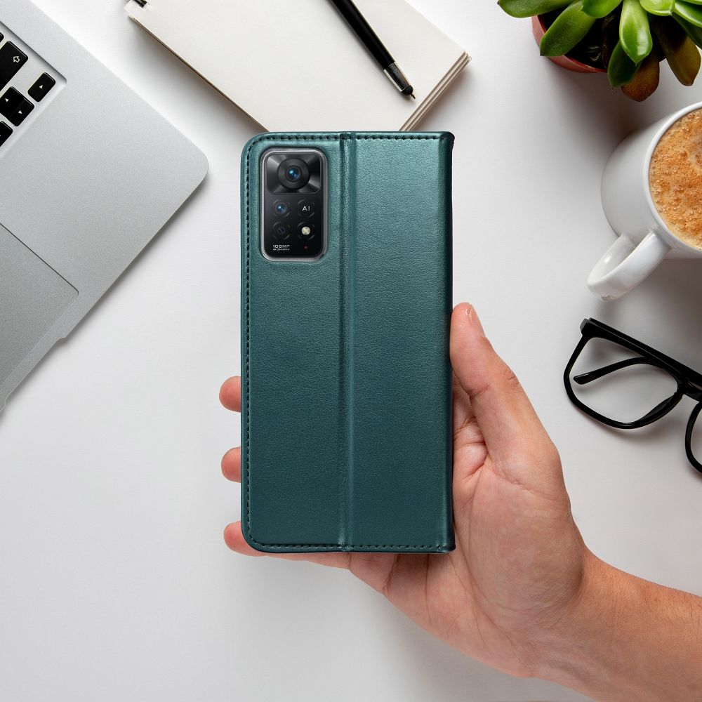 SMART MAGNETO Book case for REALME 14 PRO PLUS dark green