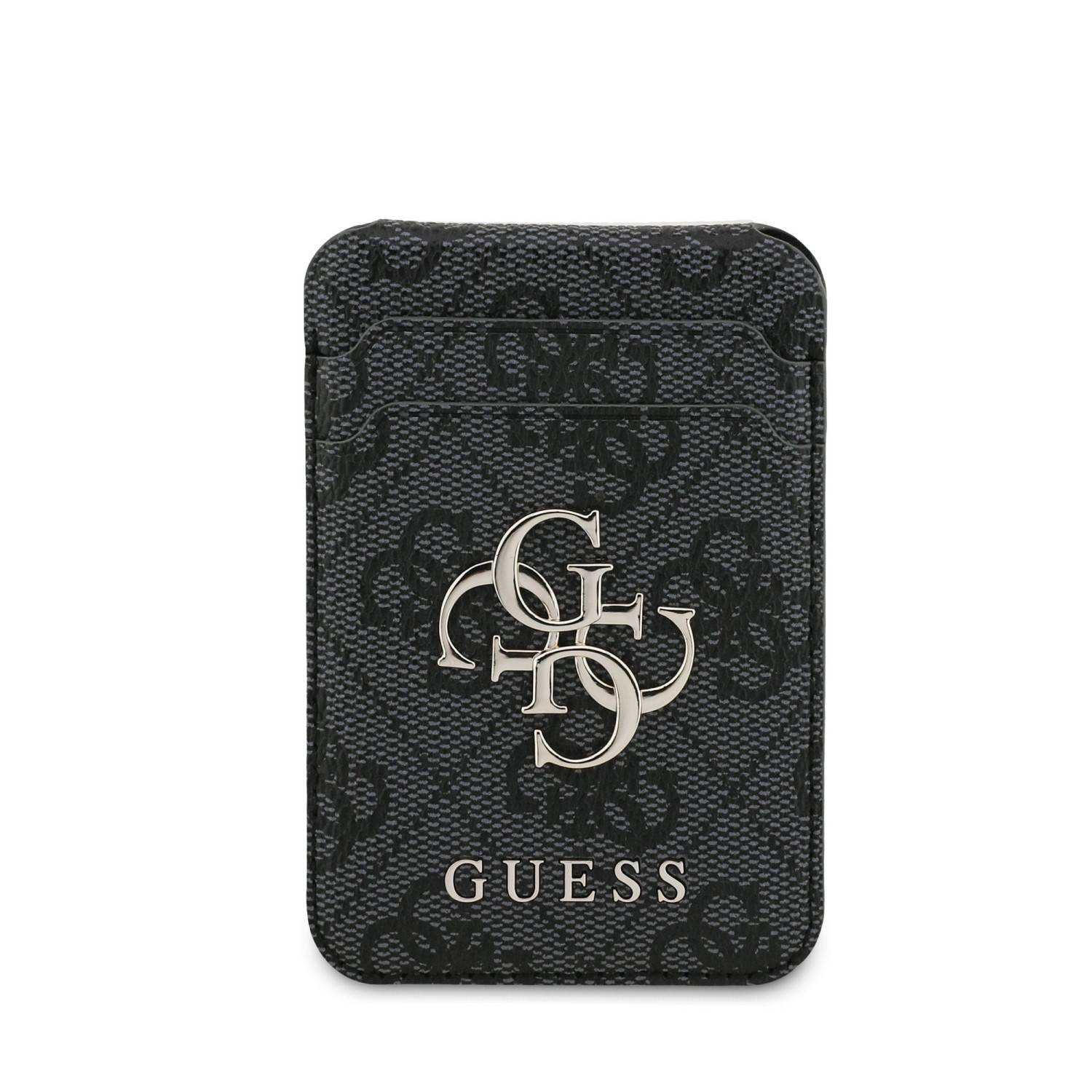 Guess 4G Metal Logo MagSafe Cardslot Peněženka se Stojanem Black