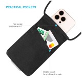 Taštička přes rameno s kapsou FIXED Camino Sling pro mobilní telefony do 7", černá