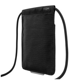 Taštička cez rameno s vreckom FIXED Camino Sling pre mobilné telefóny do 7", čierna