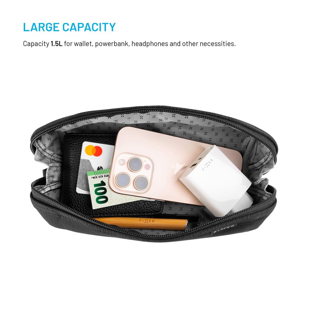Organizér na věci FIXED Camino Pack, černý